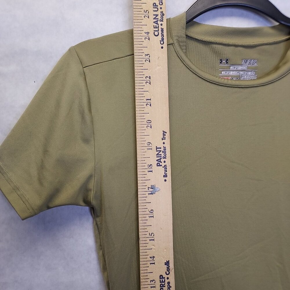 UNDER ARMOUR Heat Gear Shirts Men's S Loose Gray Long Sleeve Green Compression T - Picture 16 of 16